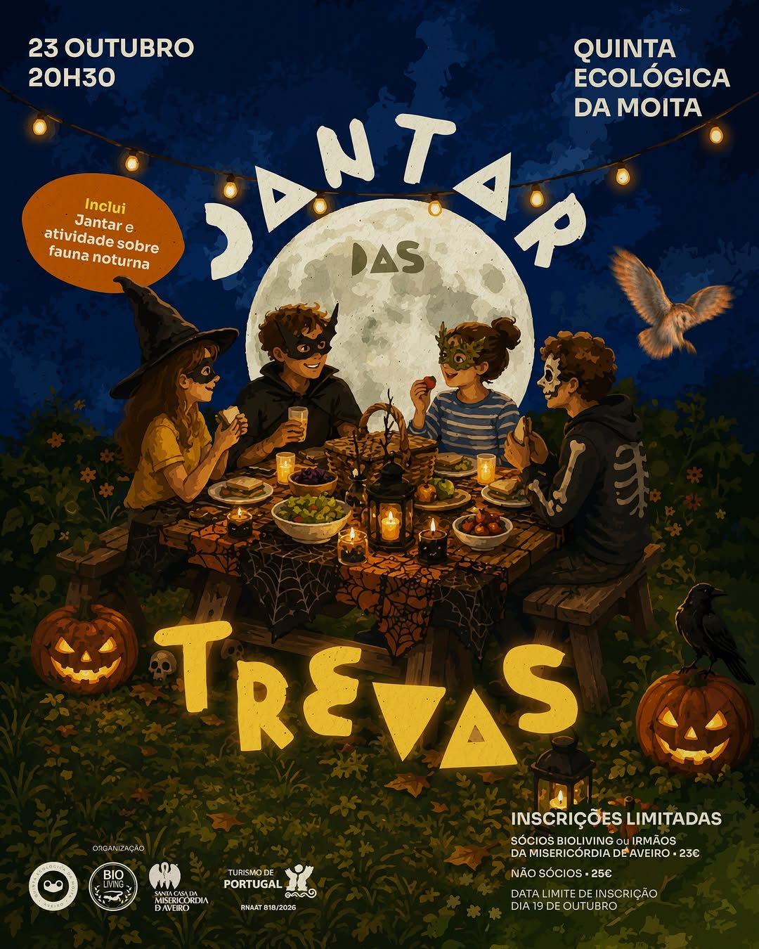 Jantar das Trevas – Quinta Ecológica da Moita